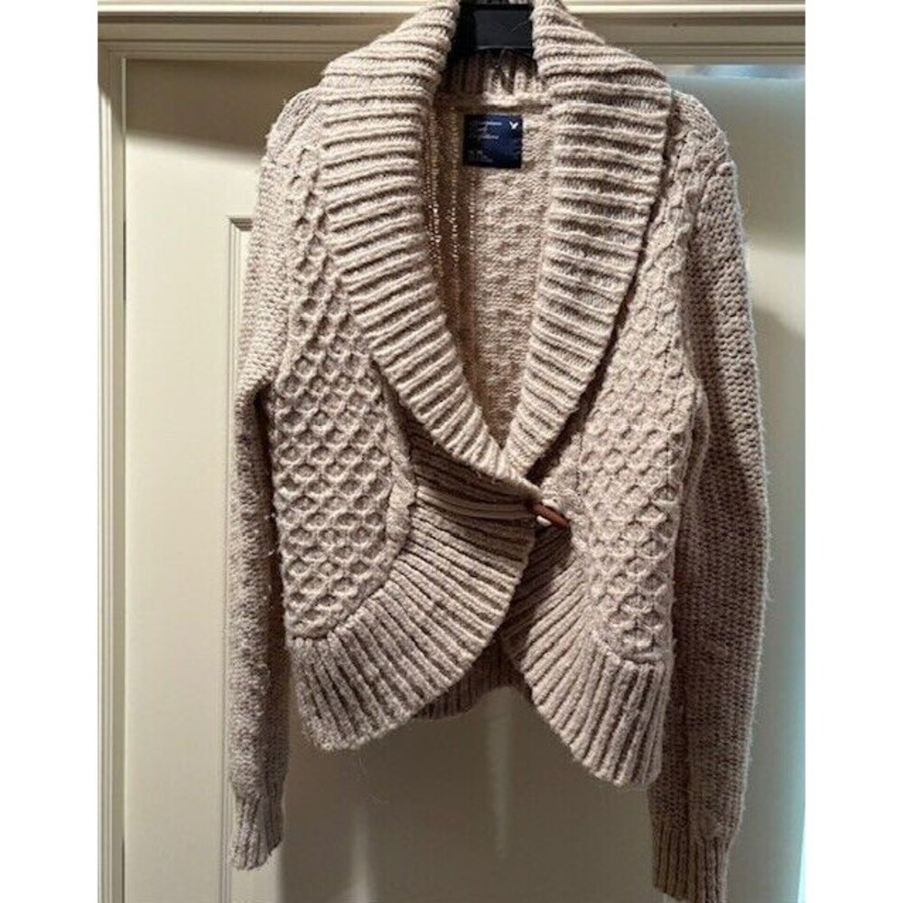 Vintage American Eagle‎ Outfitters Women's Shawl Toggle Cardigan Sweater Size XL